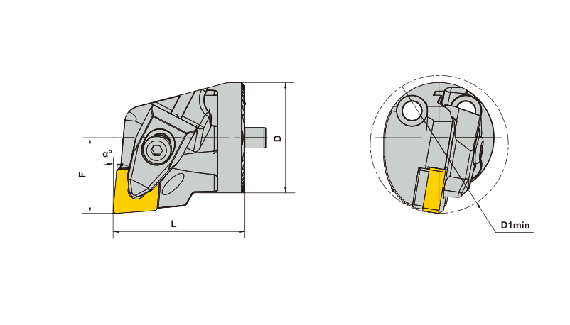 Winvera damped boring head for precision machining