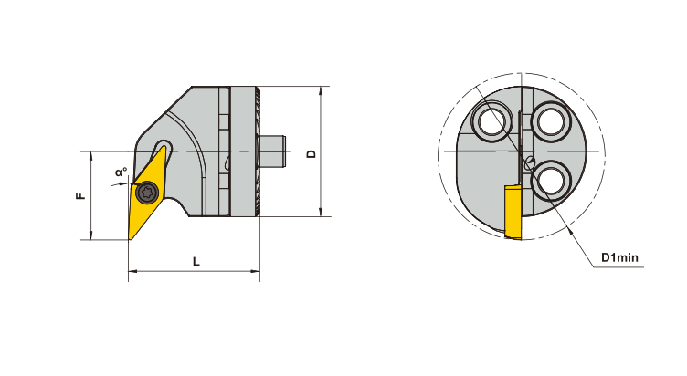 SVUCR damped boring head specifications