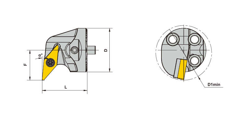 SVLCR damped boring head specifications